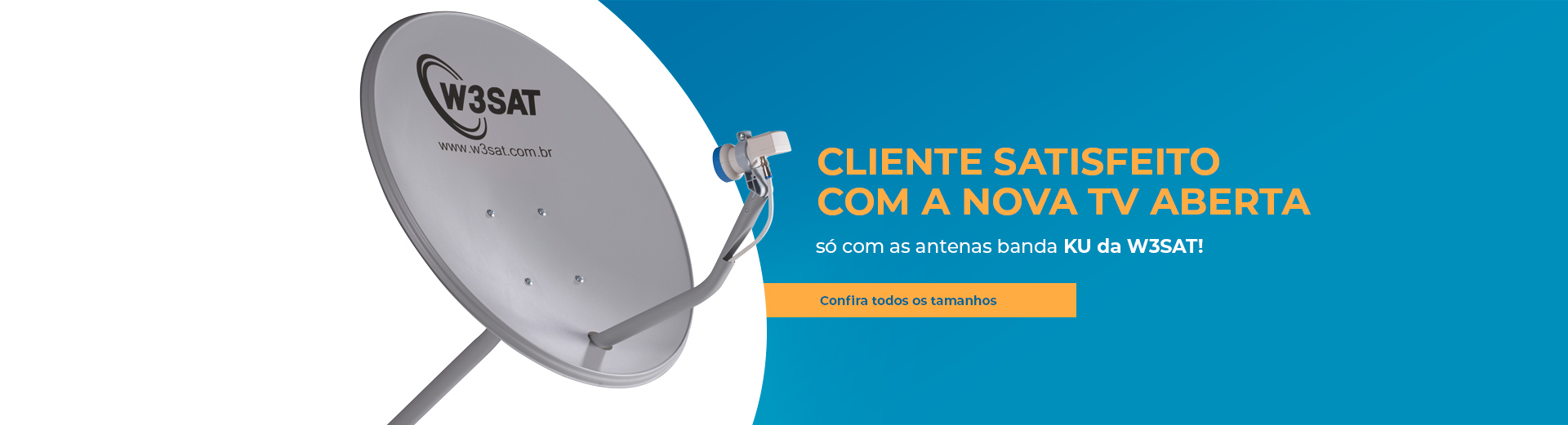 Cliente satisfeito com a nova tv aberta